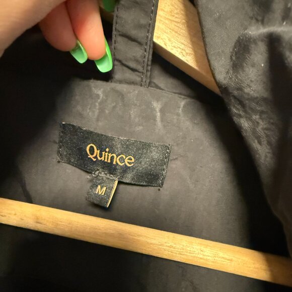 Quince Water Repellent Windbreaker Jacket Black Medium - Picture 6 of 10